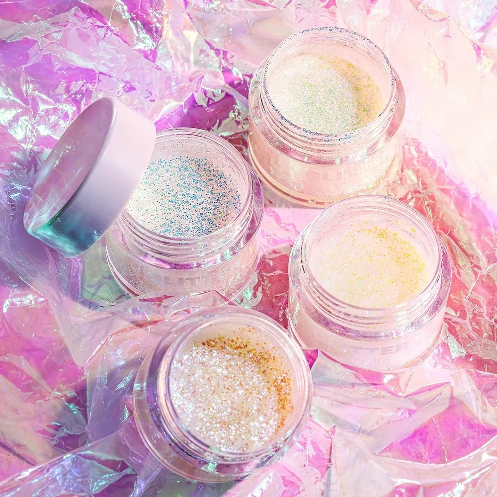 Glitterzone™ – Laser Glitter Gel for Face, Eyes, Hair, Nails & Body