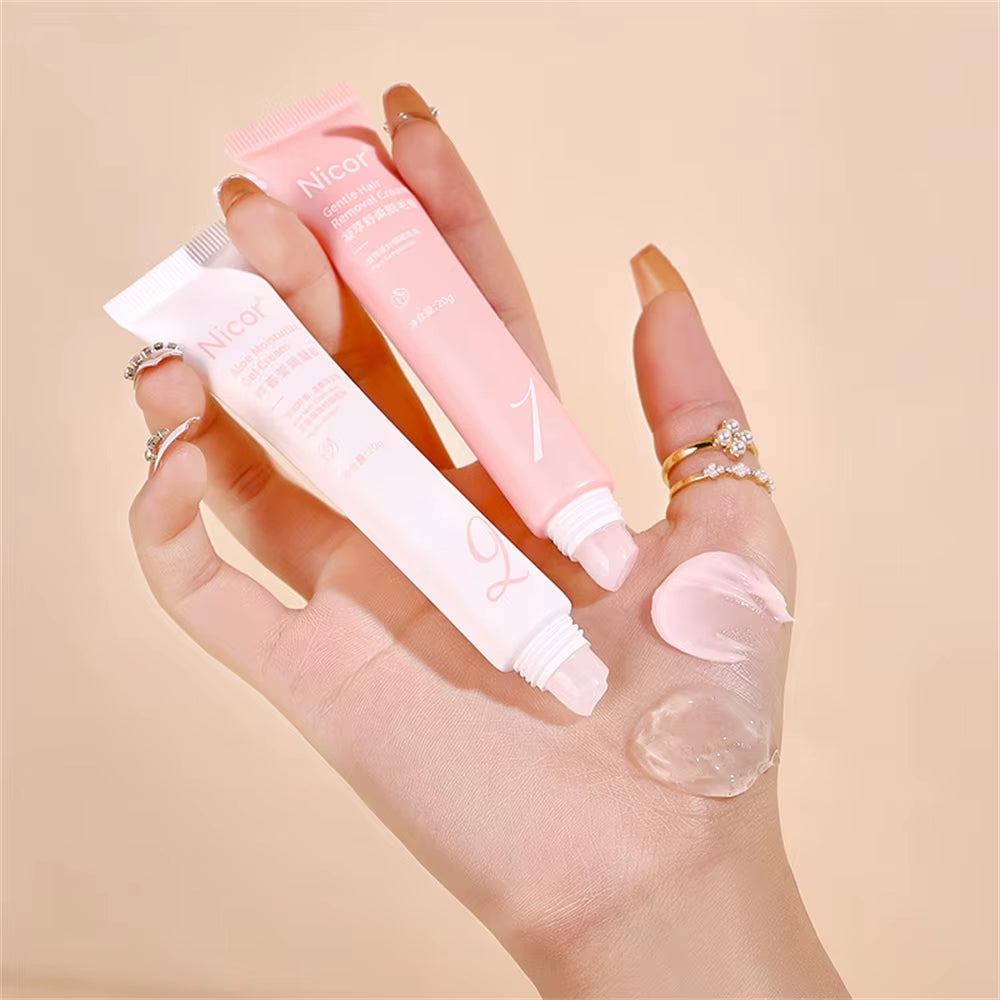 Nicor Lip Hair Removal Cream – Gentle Facial Hair Remover for Men & Women, Smooth Lip & Moustache Area in Minutes