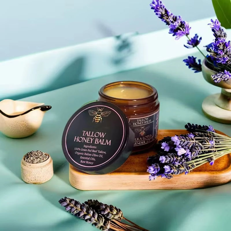 Tallow Honey Balm™ Organic Beef Tallow & Raw Honey Moisture Balm