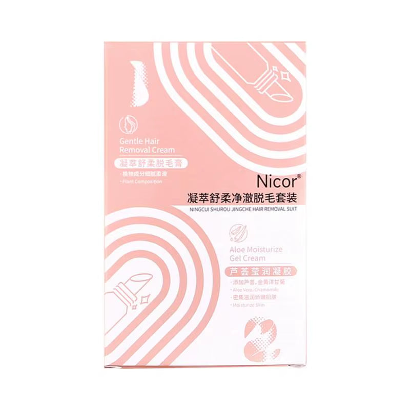Nicor Lip Hair Removal Cream – Gentle Facial Hair Remover for Men & Women, Smooth Lip & Moustache Area in Minutes