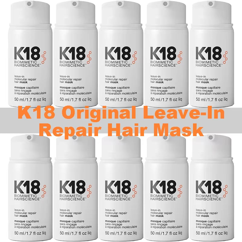 K18 Leave-In Molecular Repair Hair Mask – 4-Minute Treatment to Reverse Damage, Restore Strength & Shine
